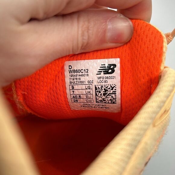 2021 New Balance Fresh Foam X 860v12 'Light Mango' - Picture 9 of 9